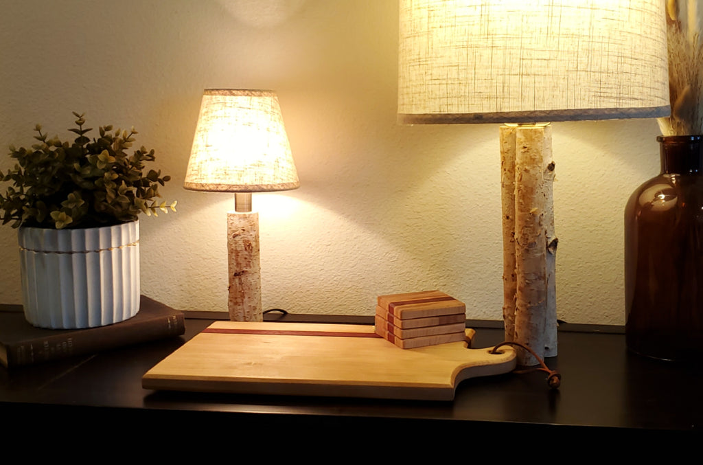 Small Birchwood Lamp